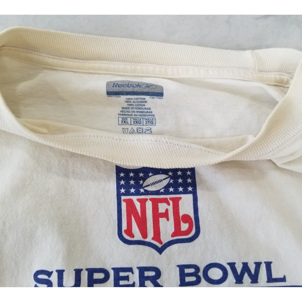 New England Patriots Super bowl 39 championship t shirt Reebok 2xl READ 2005 - Picture 3 of 11
